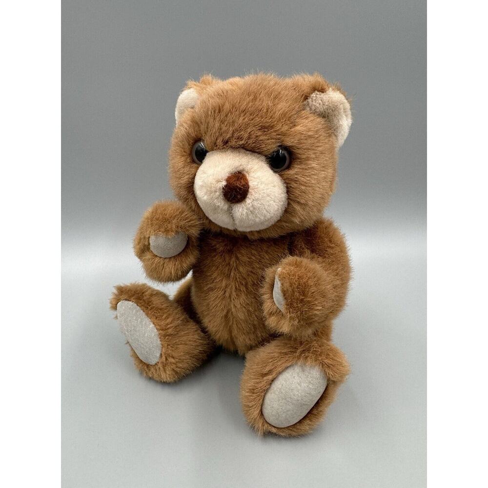 Vintage 1988 Douglas‎ Little Cuddlers Teddy Bear Brown Jointed Stuffed Animal